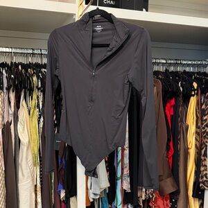 SKIMS Black Long Sleeve Bodysuit